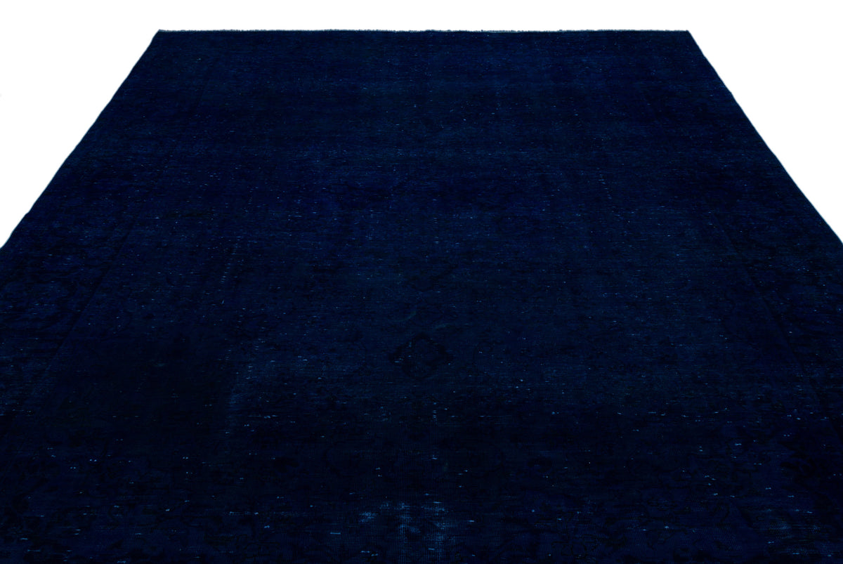 Navyel Mavi ve Lacivert Düz El Dokuma Halı 267x390 cm – detay görünümü