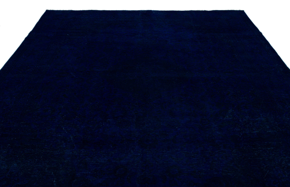Navyel Mavi ve Lacivert Düz El Dokuma Halı 283x371 cm – detay görünümü