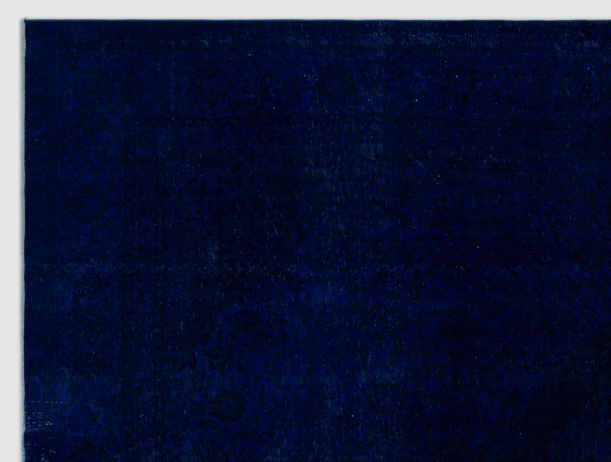 Navyel Mavi ve Lacivert Düz El Dokuma Halı 283x371 cm – detay görünümü