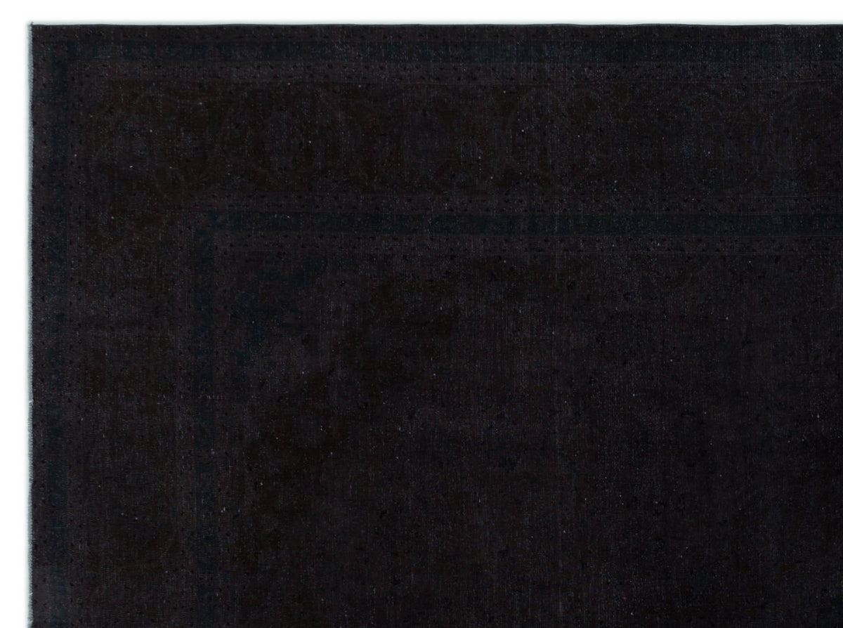 Navyel Siyah ve Lacivert Madalyon Desenli El Dokuma Halı 295x394 cm – detay görünümü
