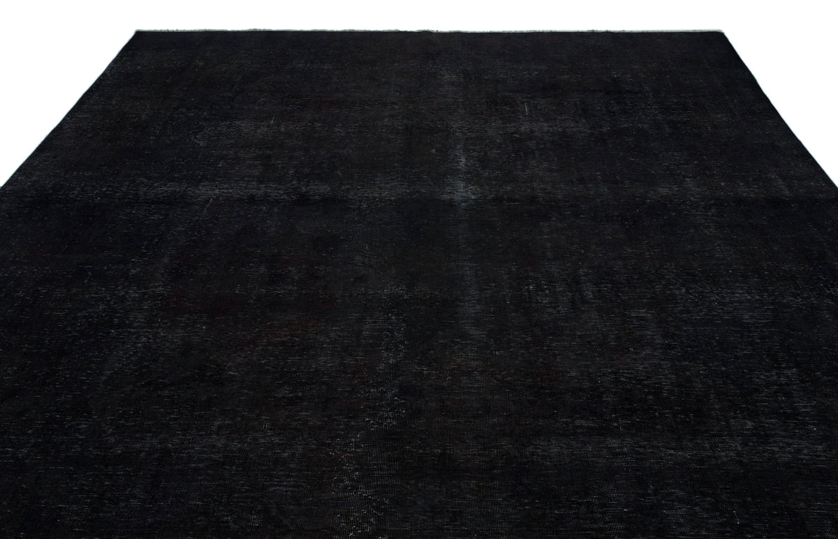 Navyel Siyah ve Gri Düz El Dokuma Halı 303x392 cm – detay görünümü