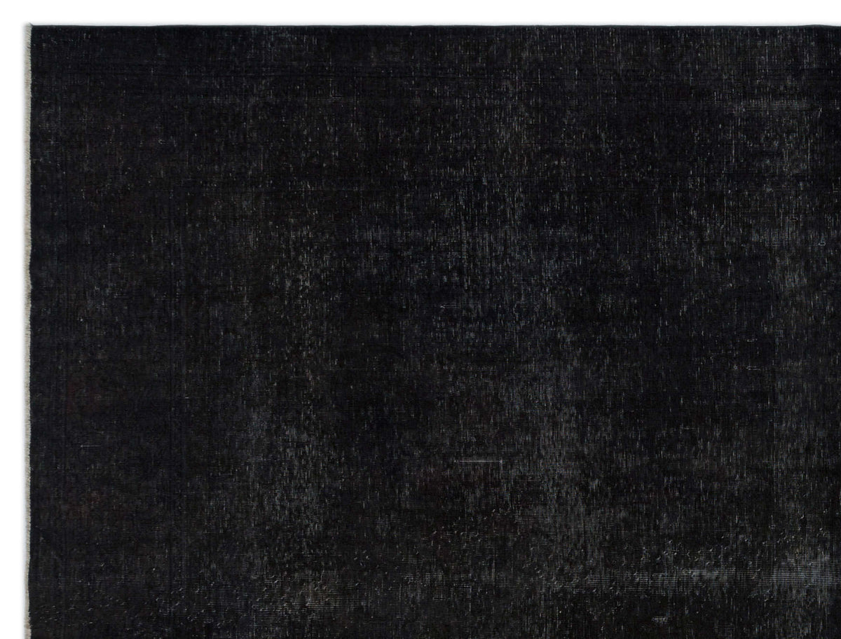 Navyel Siyah ve Gri Düz El Dokuma Halı 303x392 cm – detay görünümü