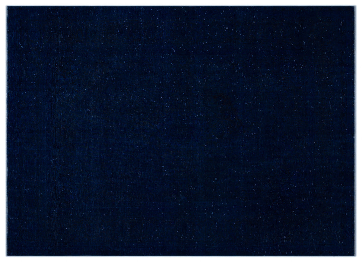 Navyel Mavi ve Lacivert Düz El Dokuma Halı 245x338 cm