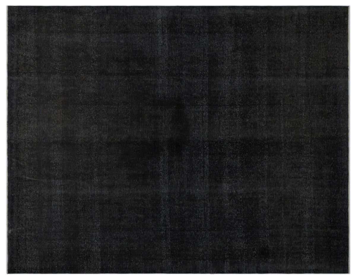 Navyel Siyah ve Gri Düz El Dokuma Halı 303x382 cm