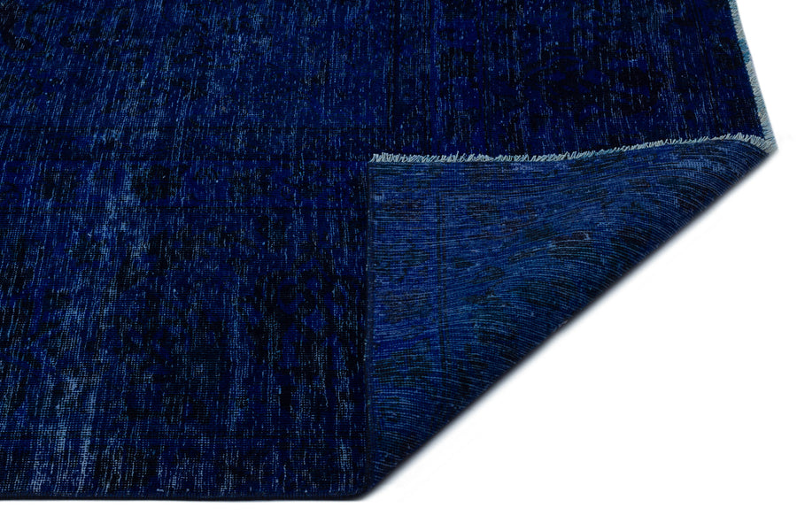 Navyel Mavi ve Lacivert Düz El Dokuma Halı 244x352 cm – detay görünümü