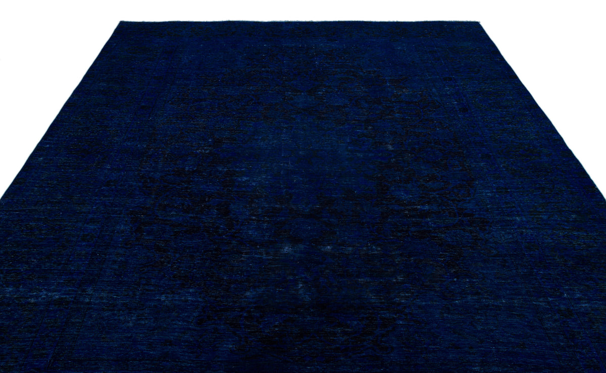 Navyel Mavi ve Lacivert Düz El Dokuma Halı 244x352 cm – detay görünümü