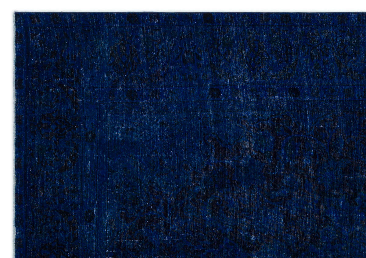 Navyel Mavi ve Lacivert Düz El Dokuma Halı 244x352 cm – detay görünümü