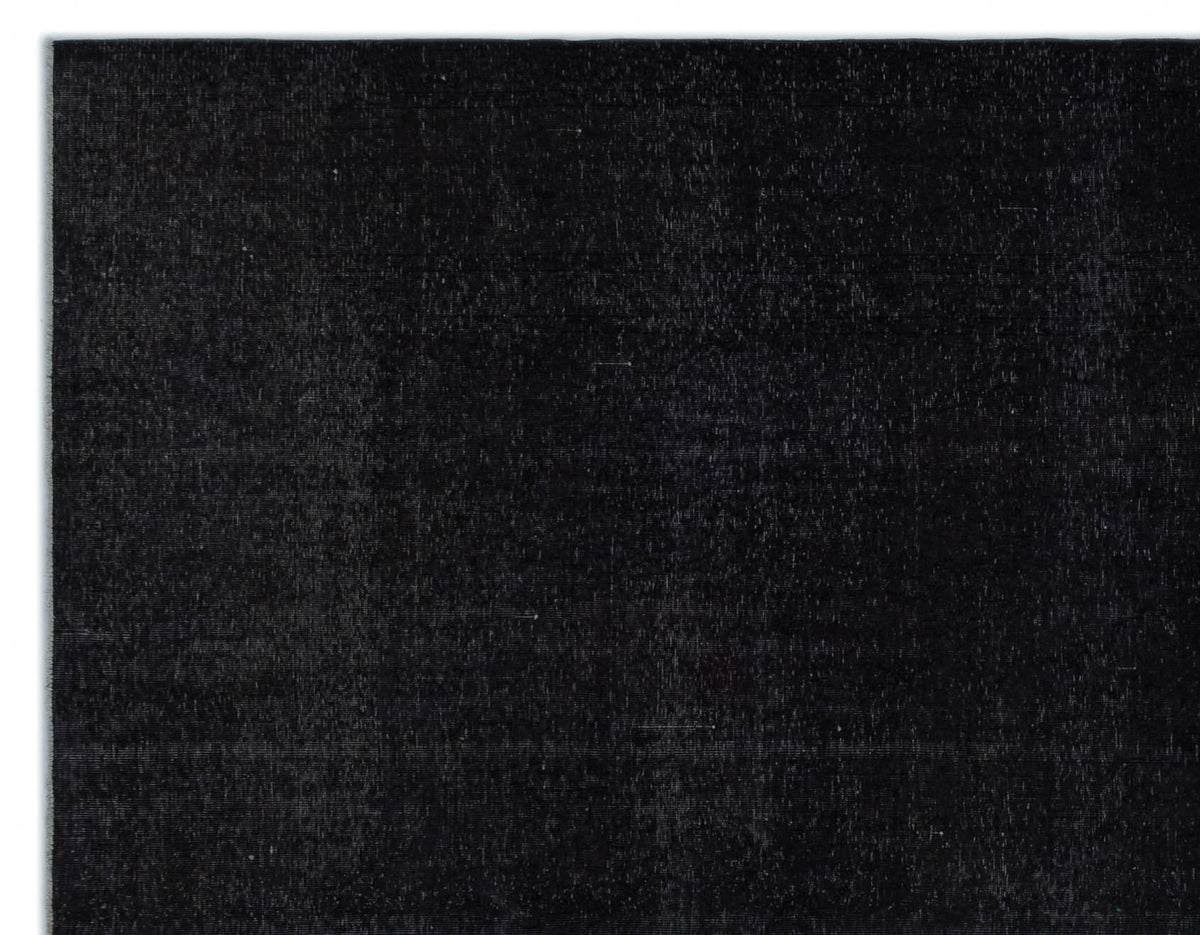 Navyel Siyah ve Gri Düz El Dokuma Halı 296x380 cm – detay görünümü
