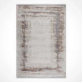 Distressed Light Grayish Brown Living Room Rug - Acrylic