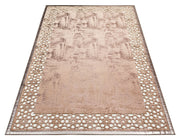 Suni Deri Halı - Klasik ve Modern İşleme ile Koridor ve Salon İçin Dayanıklı Halı