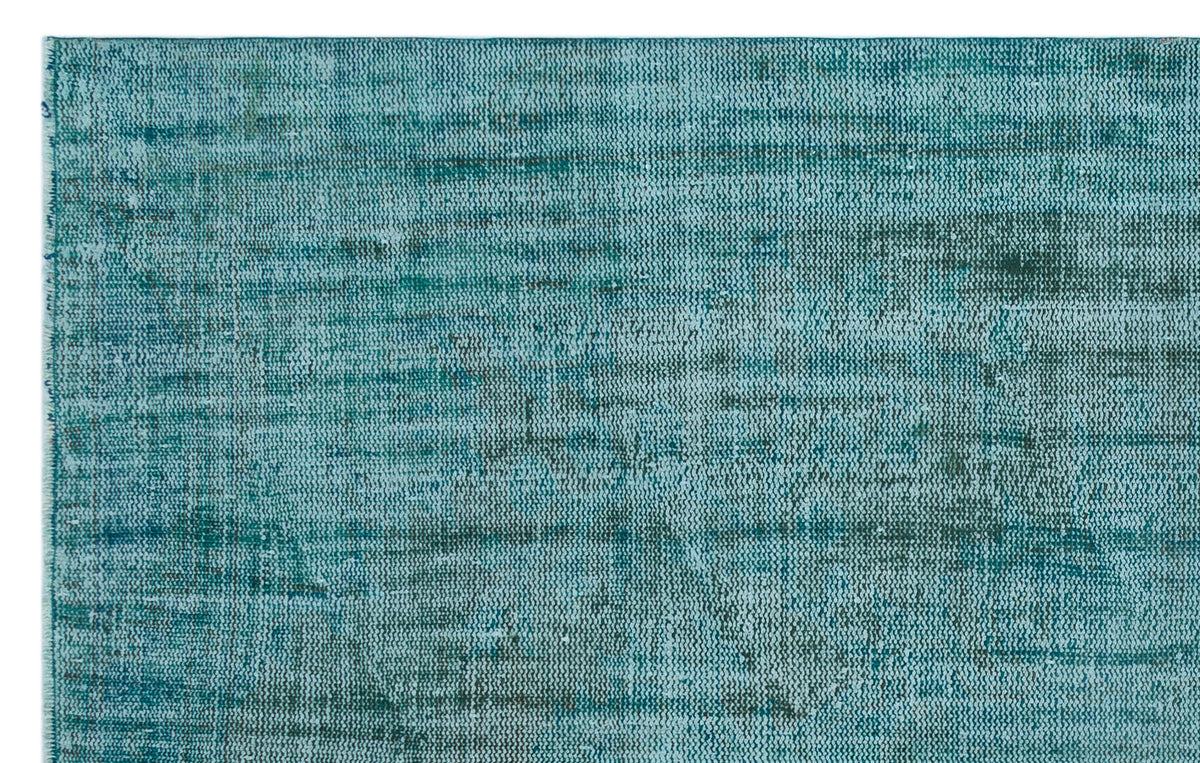 Tirena Turkuaz ve Gri Soyut Desenli El Dokuma Halı 182x275 cm – detay görünümü