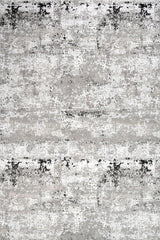 Light Grey White Modern Living Room Rug 2603 - Cotton