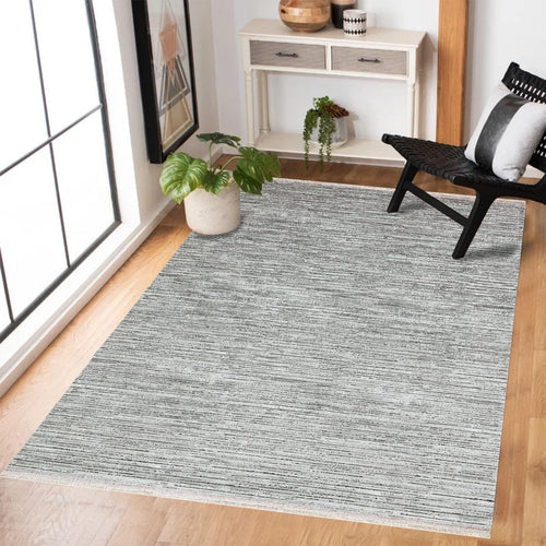 Gri Soyut Modern Etnik Desenli Halı  | Makinada Yıkanabilir | Hav Toz Vermez | Leke Tutmayan | Kaymaz Taban | Dijital Makine Baskı | Salon Yolluk Mutfak Halısı