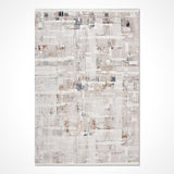 Cream Beige Modern Living Room Rug 2617AK - Acrylic