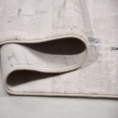 Bej Modern Akrilik Makine Halısı