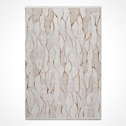 Bej Modern Akrilik Makine Halısı