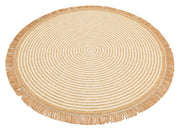 Hasır Görünümlü Kaymaz Renkli Dokuma Modern Kilim Halı