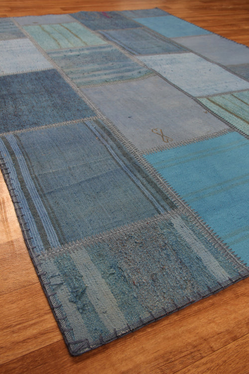 Geleneksel Kendir Patchwork Kilim