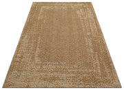 Hasır Görünümlü Kaymaz Renkli Dokuma Modern Kilim Halı