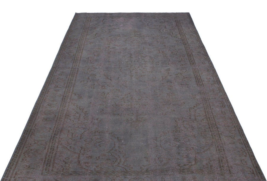 Tirena Gri ve Antrasit Madalyon Desenli El Dokuma Halı 163x258 cm – detay görünümü