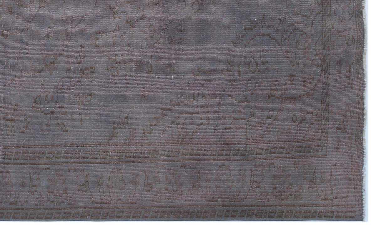 Tirena Gri ve Antrasit Madalyon Desenli El Dokuma Halı 163x258 cm – detay görünümü