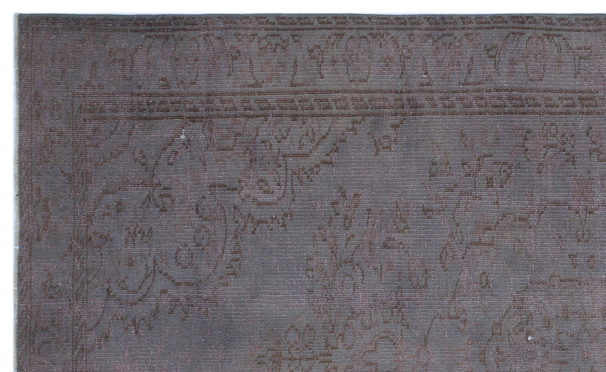 Tirena Gri ve Antrasit Madalyon Desenli El Dokuma Halı 163x258 cm – detay görünümü