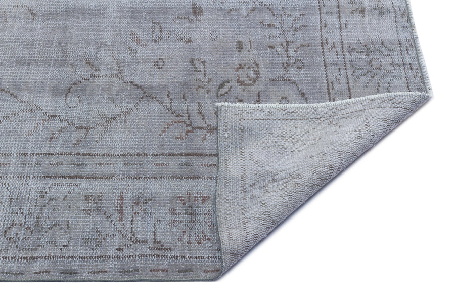 Tirena Gri ve Kahverengi Çiçek Desenli El Dokuma Halı 172x274 cm – detay görünümü