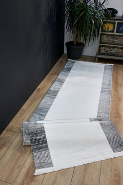 Halınet Norman Gri Çerçeveli Akrilik Makine Halısı