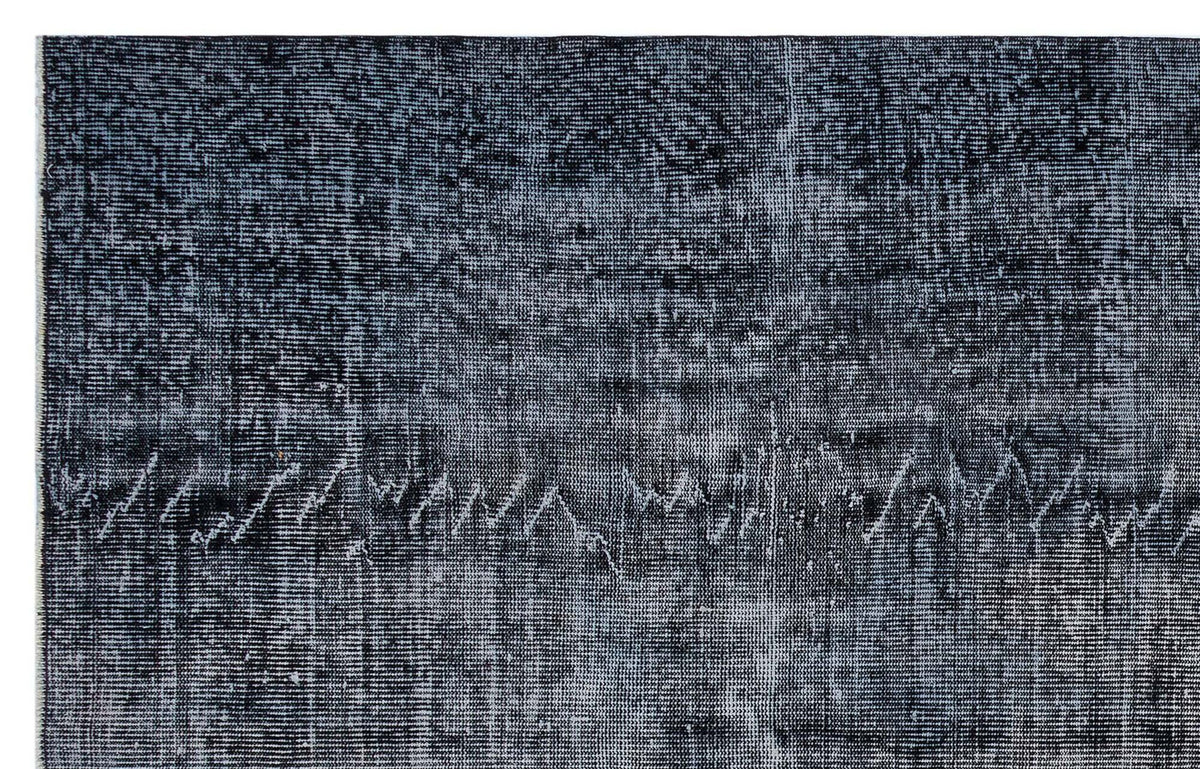 Tirena Siyah ve Gri Soyut Desenli El Dokuma Halı 184x285 cm – detay görünümü
