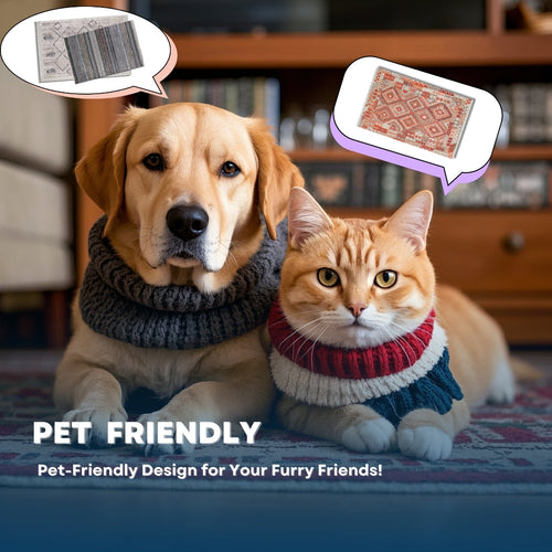 Krem Madalyon Modern Etnik Desenli Halı  | Makinada Yıkanabilir | Hav Toz Vermez | Leke Tutmayaz | Kaymaz Taban | Dijital Makine Baskı | Salon Yolluk Mutfak Halısı