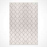 Cream Light Brown Classic Living Room Rug - Acrylic Machine Woven