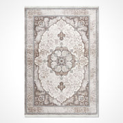 Bej Göbekli Akrilik Makine Halısı