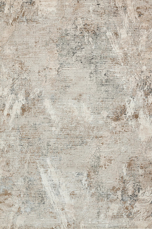 Krem Soyut Modern Etnik Desenli Halı  | Makinada Yıkanabilir | Hav Toz Vermez | Leke Tutmayan | Kaymaz Taban | Dijital Makine Baskı | Salon Yolluk Mutfak Halısı