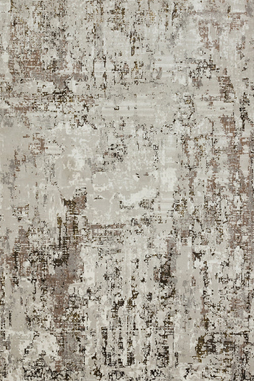 Bej Soyut Modern Etnik Desenli Halı  | Makinada Yıkanabilir | Hav Toz Vermez | Leke Tutmayan | Kaymaz Taban | Dijital Makine Baskı | Salon Yolluk Mutfak Halısı