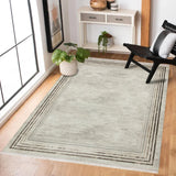 Light Beige Brown Distressed Living Room Rug - Polyester