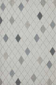 Gri Geometrik Modern Etnik Desenli Halı  | Makinada Yıkanabilir | Hav Toz Vermez | Leke Tutmayan | Kaymaz Taban | Dijital Makine Baskı | Salon Yolluk Mutfak Halısı