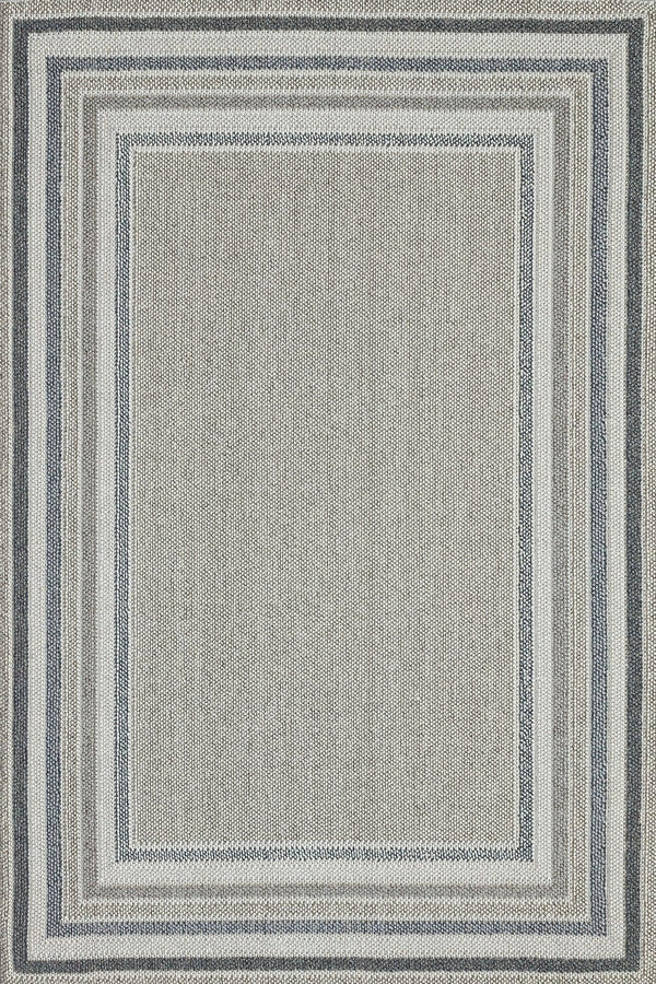 Beyaz Gri Düz Modern Halı - Yıkanabilir - Kaymaz Taban - Pati Dostu