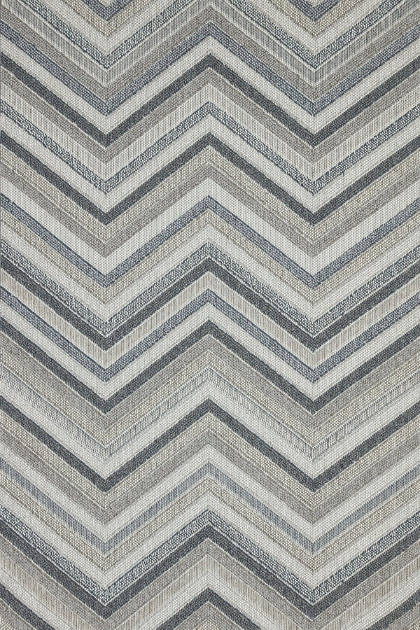 Antrasit Gri Geometrik Modern Halı - Yıkanabilir - Kaymaz Taban - Pati Dostu