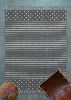 Mavi Çerçeveli Modern Etnik Desenli Halı  | Makinada Yıkanabilir | Hav Toz Vermez | Leke Tutmayan | Kaymaz Taban | Dijital Makine Baskı | Salon Yolluk Mutfak Halısı