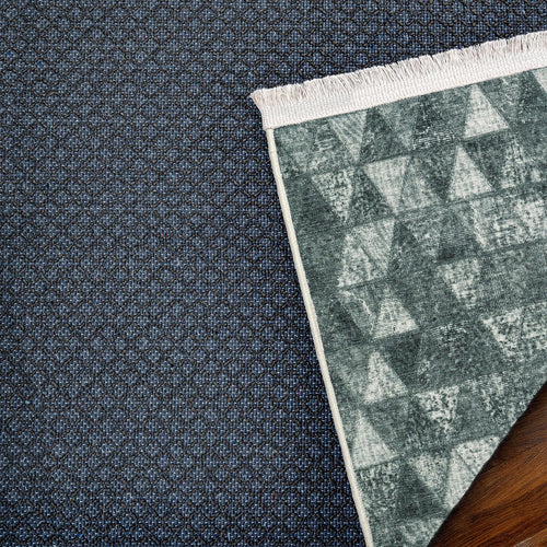 Gri Geometrik Modern Etnik Desenli Halı  | Makinada Yıkanabilir | Hav Toz Vermez | Leke Tutmayan | Kaymaz Taban | Dijital Makine Baskı | Salon Yolluk Mutfak Halısı