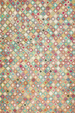 Bej Geometrik Modern Etnik Desenli Halı  | Makinada Yıkanabilir | Hav Toz Vermez | Leke Tutmayan | Kaymaz Taban | Dijital Makine Baskı | Salon Yolluk Mutfak Halısı