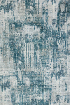 Gri Soyut Modern Etnik Desenli Halı  | Makinada Yıkanabilir | Hav Toz Vermez | Leke Tutmayan | Kaymaz Taban | Dijital Makine Baskı | Salon Yolluk Mutfak Halısı