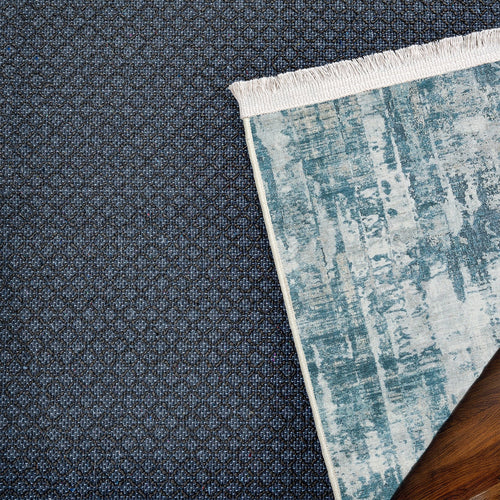 Gri Soyut Modern Etnik Desenli Halı  | Makinada Yıkanabilir | Hav Toz Vermez | Leke Tutmayan | Kaymaz Taban | Dijital Makine Baskı | Salon Yolluk Mutfak Halısı