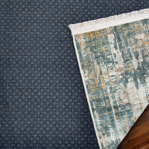 Bej Soyut Modern Etnik Desenli Halı  | Makinada Yıkanabilir | Hav Toz Vermez | Leke Tutmayan | Kaymaz Taban | Dijital Makine Baskı | Salon Yolluk Mutfak Halısı