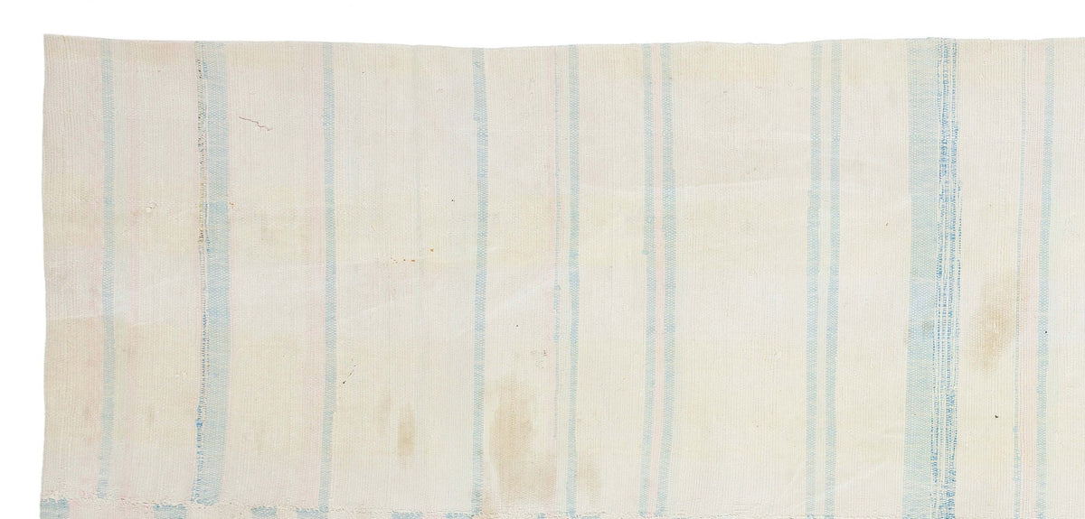 Varevi Kırmızı ve Mavi Patchwork Desenli El Dokuma Kilim 171x373 cm – detay görünümü
