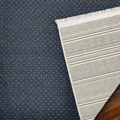 Krem Etnik Modern Etnik Desenli Halı  | Makinada Yıkanabilir | Hav Toz Vermez | Leke Tutmayan | Kaymaz Taban | Dijital Makine Baskı | Salon Yolluk Mutfak Halısı