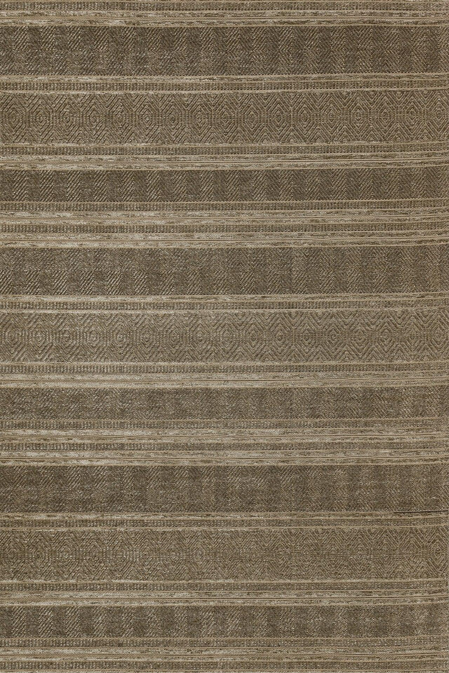 Boho Teppich Braun Beige mit geometrischem Muster – im Flur
