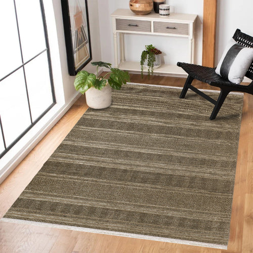 Vizon Etnik Modern Etnik Desenli Halı  | Makinada Yıkanabilir | Hav Toz Vermez | Leke Tutmayan | Kaymaz Taban | Dijital Makine Baskı | Salon Yolluk Mutfak Halısı