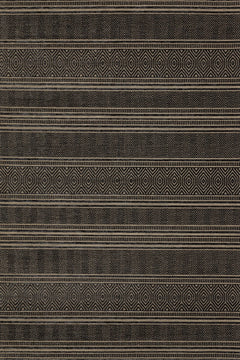 Antrasit Etnik Modern Etnik Desenli Halı  | Makinada Yıkanabilir | Hav Toz Vermez | Leke Tutmayan | Kaymaz Taban | Dijital Makine Baskı | Salon Yolluk Mutfak Halısı