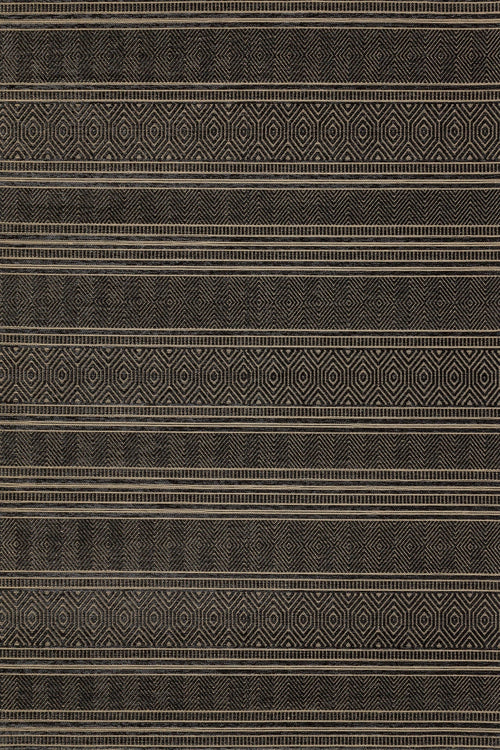 Antrasit Etnik Modern Etnik Desenli Halı  | Makinada Yıkanabilir | Hav Toz Vermez | Leke Tutmayan | Kaymaz Taban | Dijital Makine Baskı | Salon Yolluk Mutfak Halısı